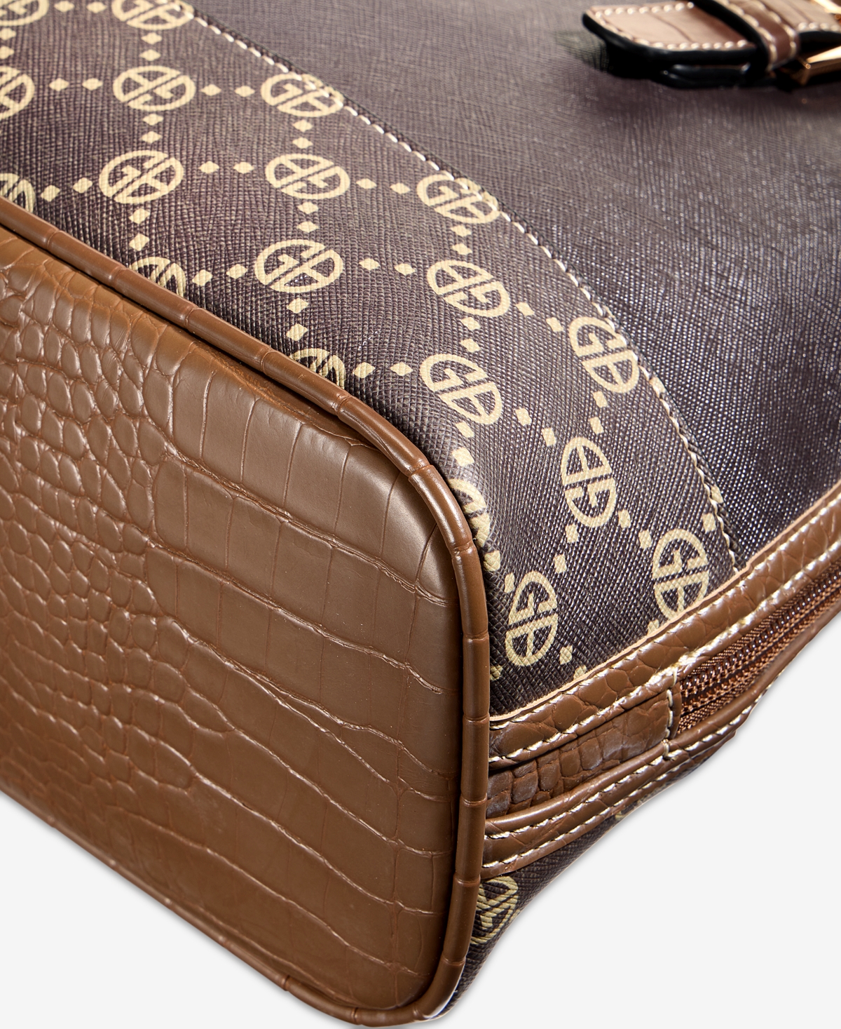 Giani Bernini Medium Monogram Crossbody Domed Bag, Macy's Exclusive