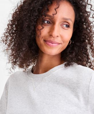 Women's Long-Sleeve Crewneck Sweatshirt, Created for Macy's