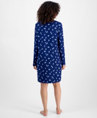 Women's Jersey Printed Long Sleeve Sleepshirt