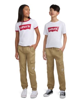 Big Boys Relaxed Fit Drawstring Cargo Jogger Pants