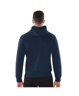 Men's Navy Atlanta Braves Distressed Full-Zip Hooded Jacket