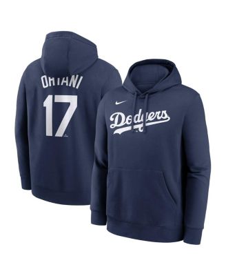 Nike - Men's Shohei Ohtani Navy Los Angeles Dodgers Player Name Number Club Fleece Pullover Hoodie