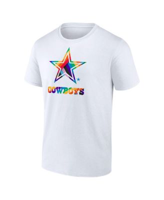 Men's White Dallas Cowboys Pride Logo T-Shirt