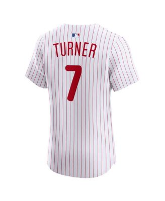 Men's Trea Turner White Philadelphia Phillies Home Elite Jersey
