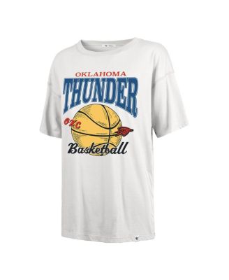 Women's White Oklahoma City Thunder City Edition Down Court Sadie T-Shirt