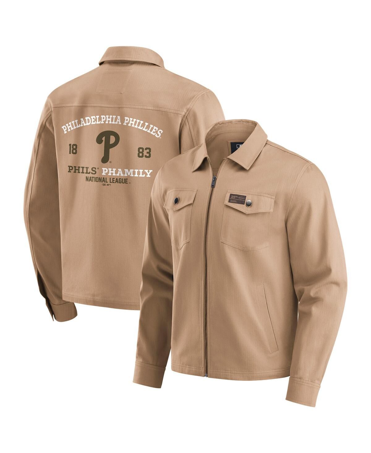 Коллекция Дариус Ракер купить мужские загар Филадельфия Филлис проблемных промывают полный zip жакет