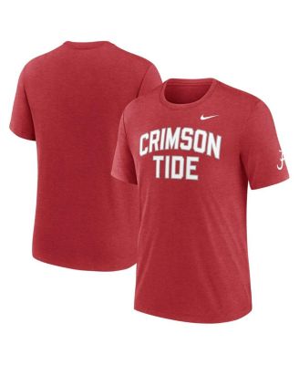 Nike - Men's Heather Crimson Alabama Crimson Tide Campus Collegiate Block Tri-Blend T-Shirt