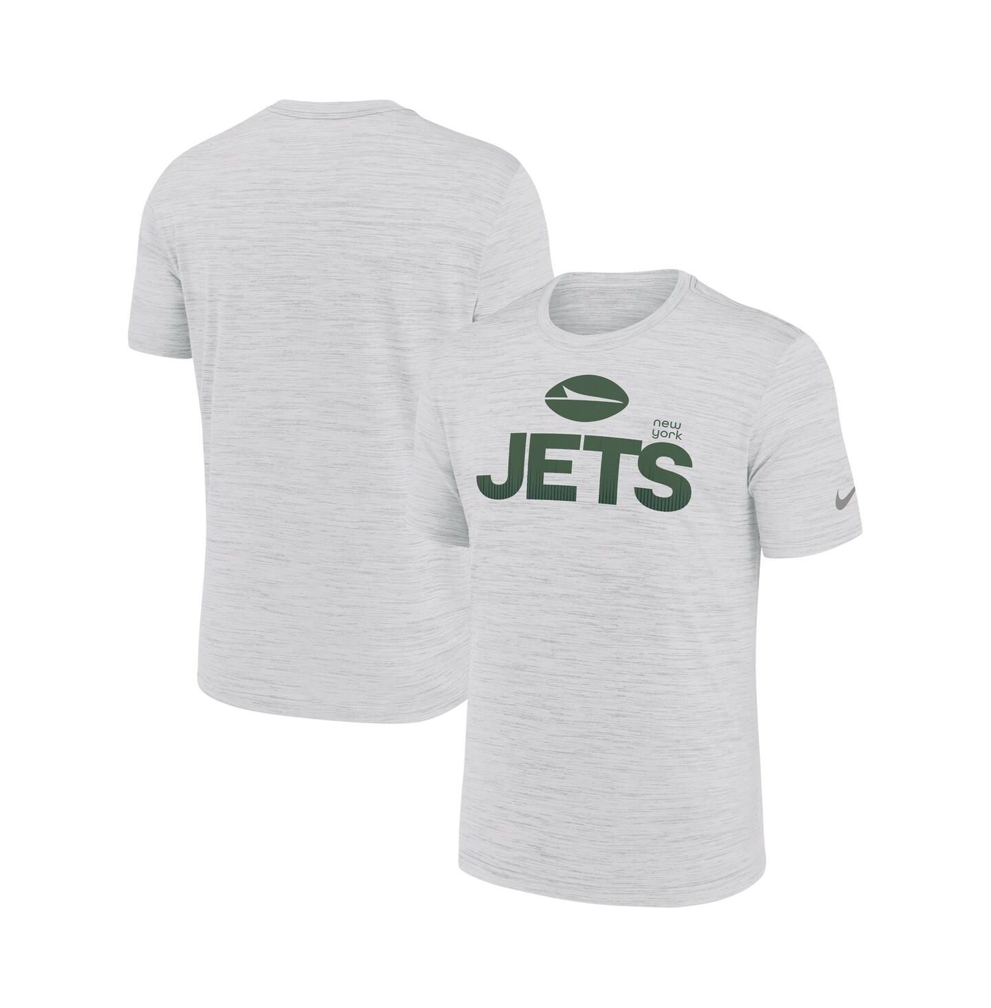 Мужская футболка Nike Ash New York Jets Blitz Velocity Modern Performance — фото 1