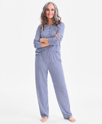 Women's 2-Pc. Printed Long-Sleeve Packaged Pajamas Set, Created for Macy's
