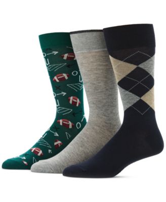 Perry Ellis Portfolio - Men's 3pk. Mixed Patterned Socks