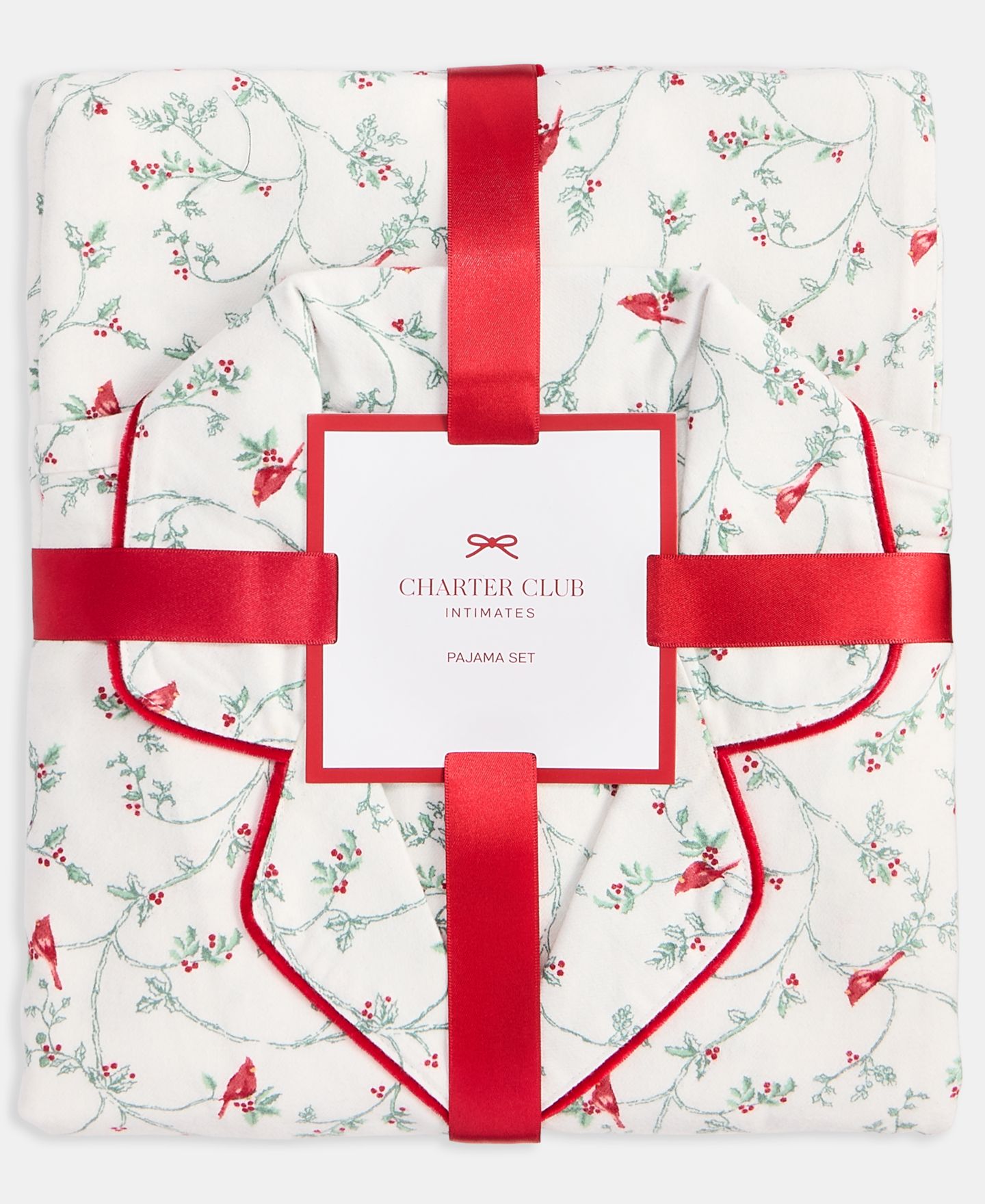 Пижамный комплект Packaged, хлопок, фланель, 2 предмета — Charter Club, цвет: Красный — фото 2