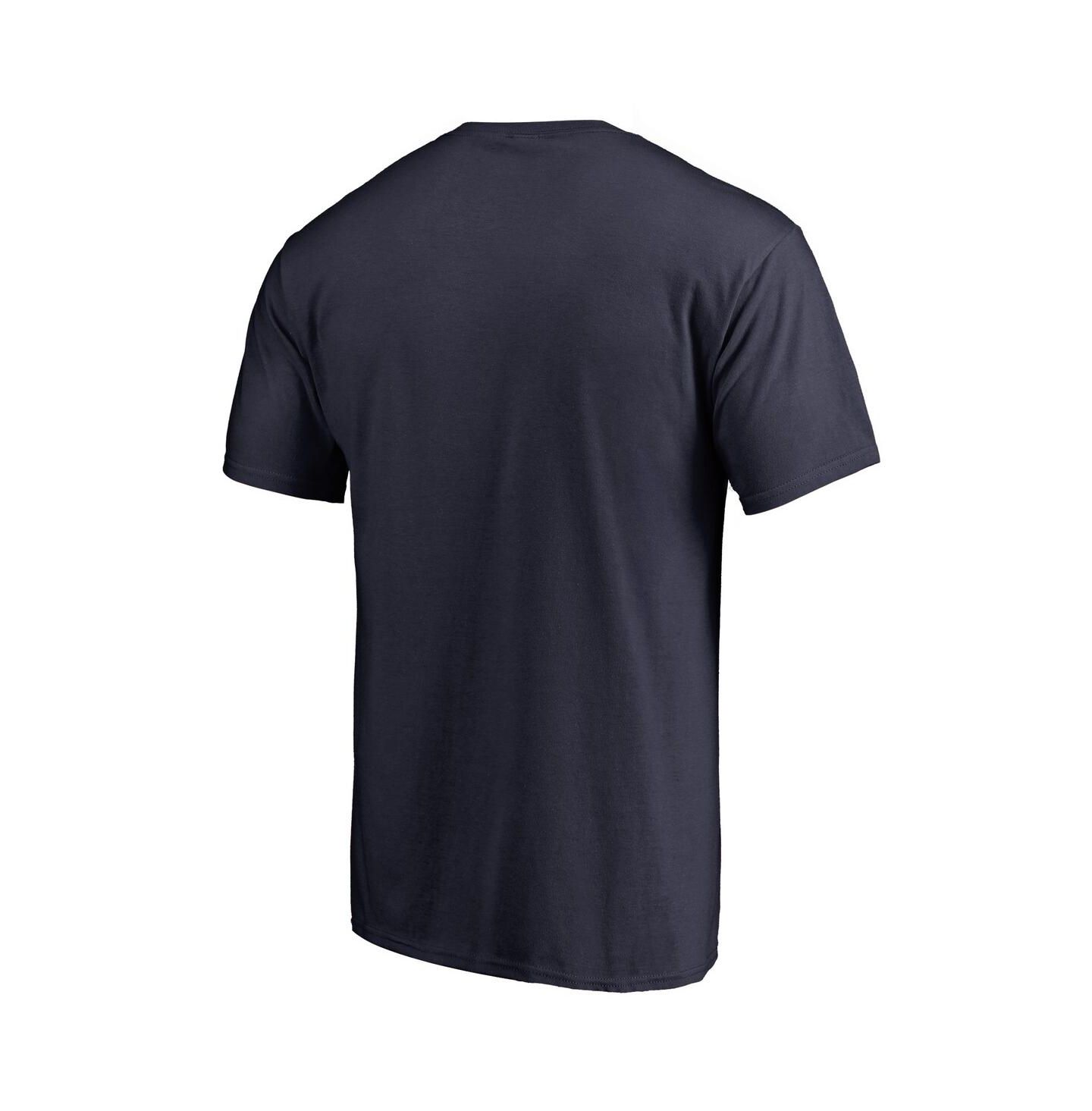Мужская футболка Fanatics Navy Atlanta Braves Onside Stripe — фото 3