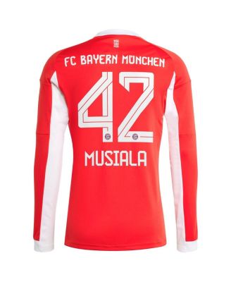 Adidas Men's Jamal Musiala Red Bayern Munich 2025/26 Home Replica