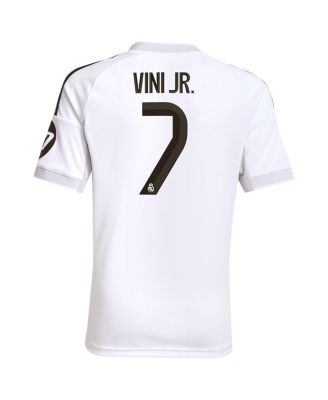 Big Boys and Girls Vini Jr. White Real Madrid 2025/26 Home Replica Jersey