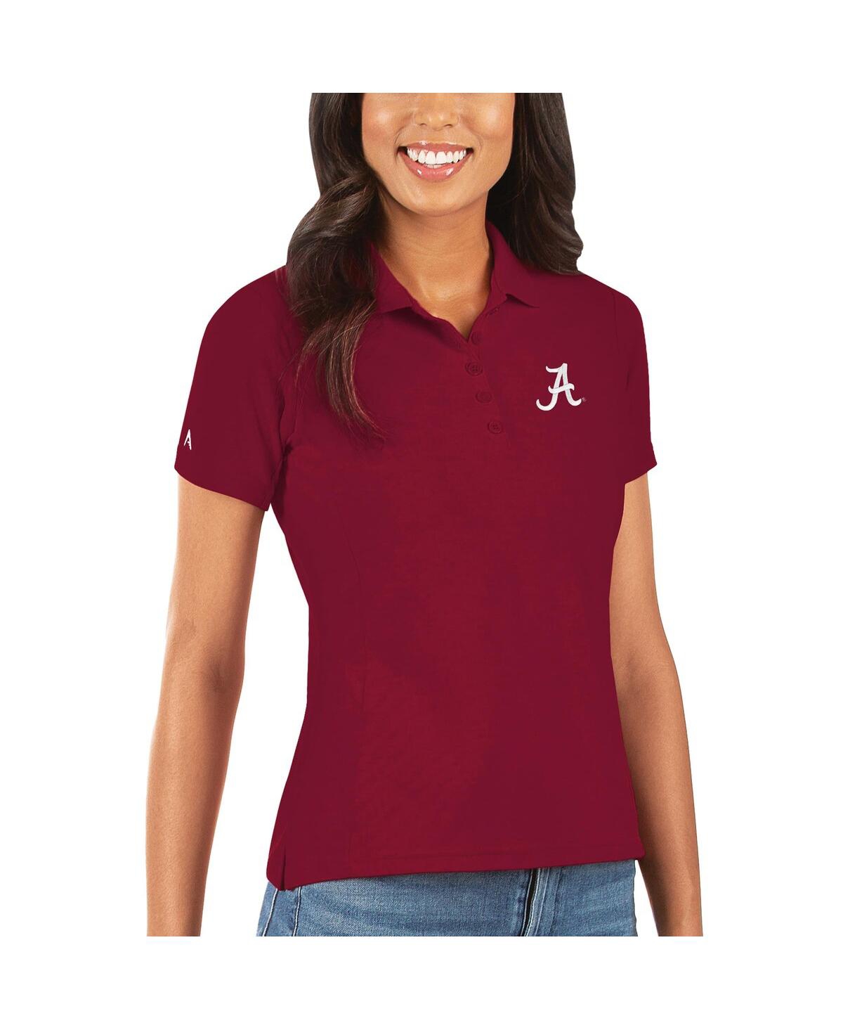 Women's Crimson Alabama Crimson Tide Legacy Pique Polo - Crimson