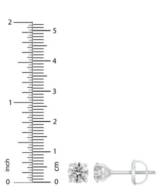 GIA Certified Diamond Stud Earrings (1 ct. t.w.) in 14k Gold