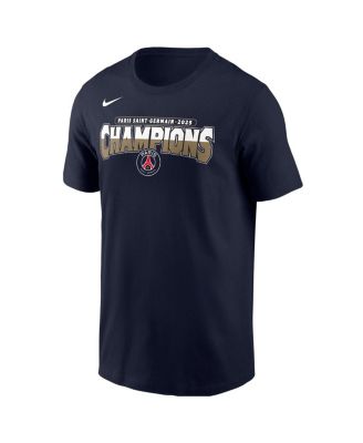 Men's Navy Paris Saint-Germain 2025 Champions League Winners Core T-Shirt