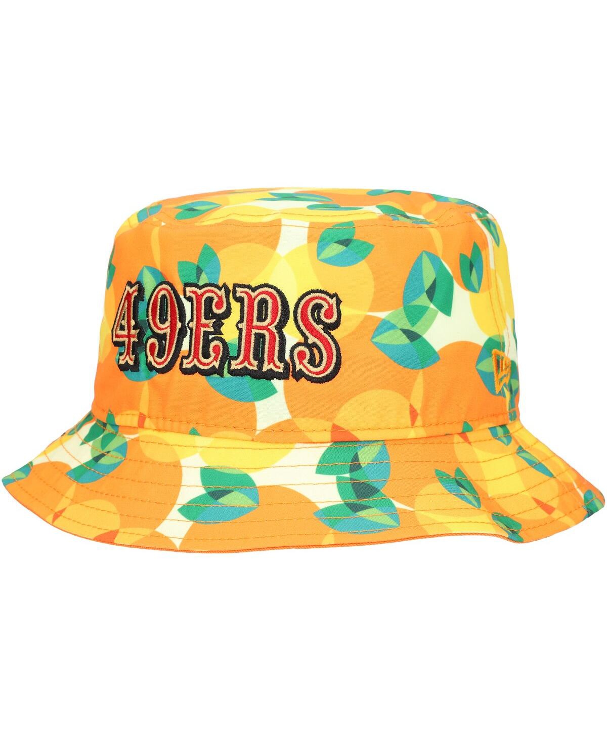 New Era Men's Orange San Francisco 49ers Citrus Bucket Hat