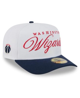 New Era - Men's White/Navy Washington Wizards 2025 NBA Draft A-Frame 59FIFTY Fitted Hat