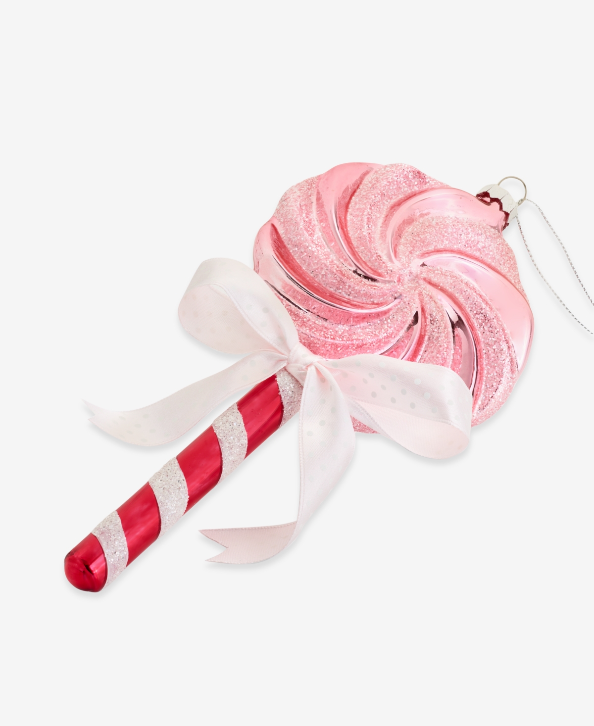 Holiday Lane Sugar Plum Bow-trim Lollypop Ornament, Macy's Exclusive In Transparent