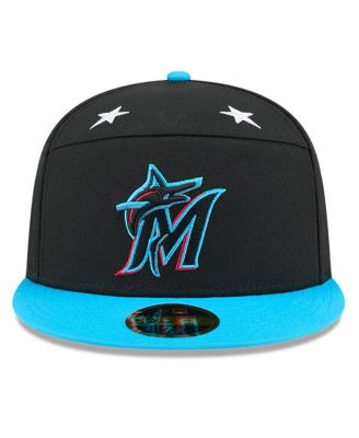 Men's Black/Blue Miami Marlins 2025 MLB All-Star Game Side Patch 59FIFTY Fitted Hat