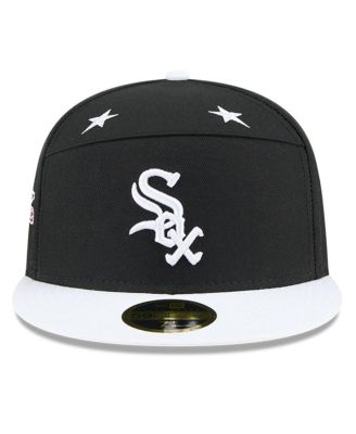 Men's Black/White Chicago White Sox 2025 MLB All-Star Game Side Patch 59FIFTY Fitted Hat