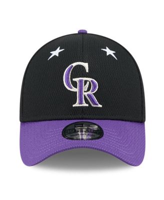 Men's Black/Purple Colorado Rockies 2025 MLB All-Star Game 39THIRTY Flex Hat