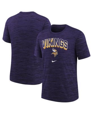 Nike - Big Boys and Girls Purple Minnesota Vikings Sideline Velocity Performance T-Shirt