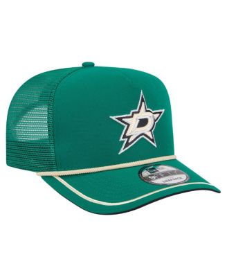 Men's Kelly Green Dallas Stars Vintage Team Rope A-Frame 9FIFTY Snapback Hat