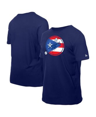New Era - Men's Royal Los Angeles Dodgers Puerto Rican Flag Logo T-Shirt