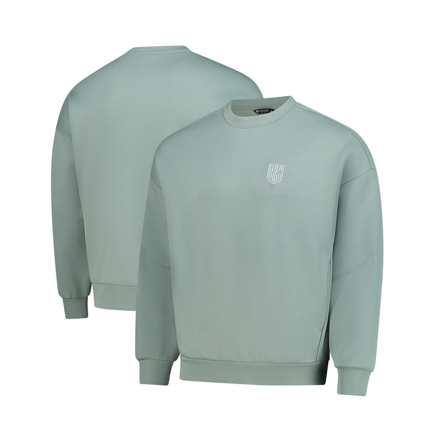 Толстовка LevelWear Green Usmnt Luxe Signature Tri-Blend Pullover — фото 1