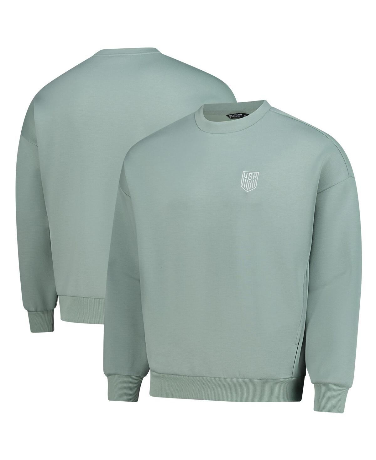 Men's and Women's Green Usmnt Luxe Signature Tri-Blend Pullover Sweatshirt - Green