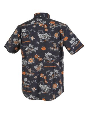 Men's Navy Chicago Bears Throwback Kekai Performance Button-Down Shirt