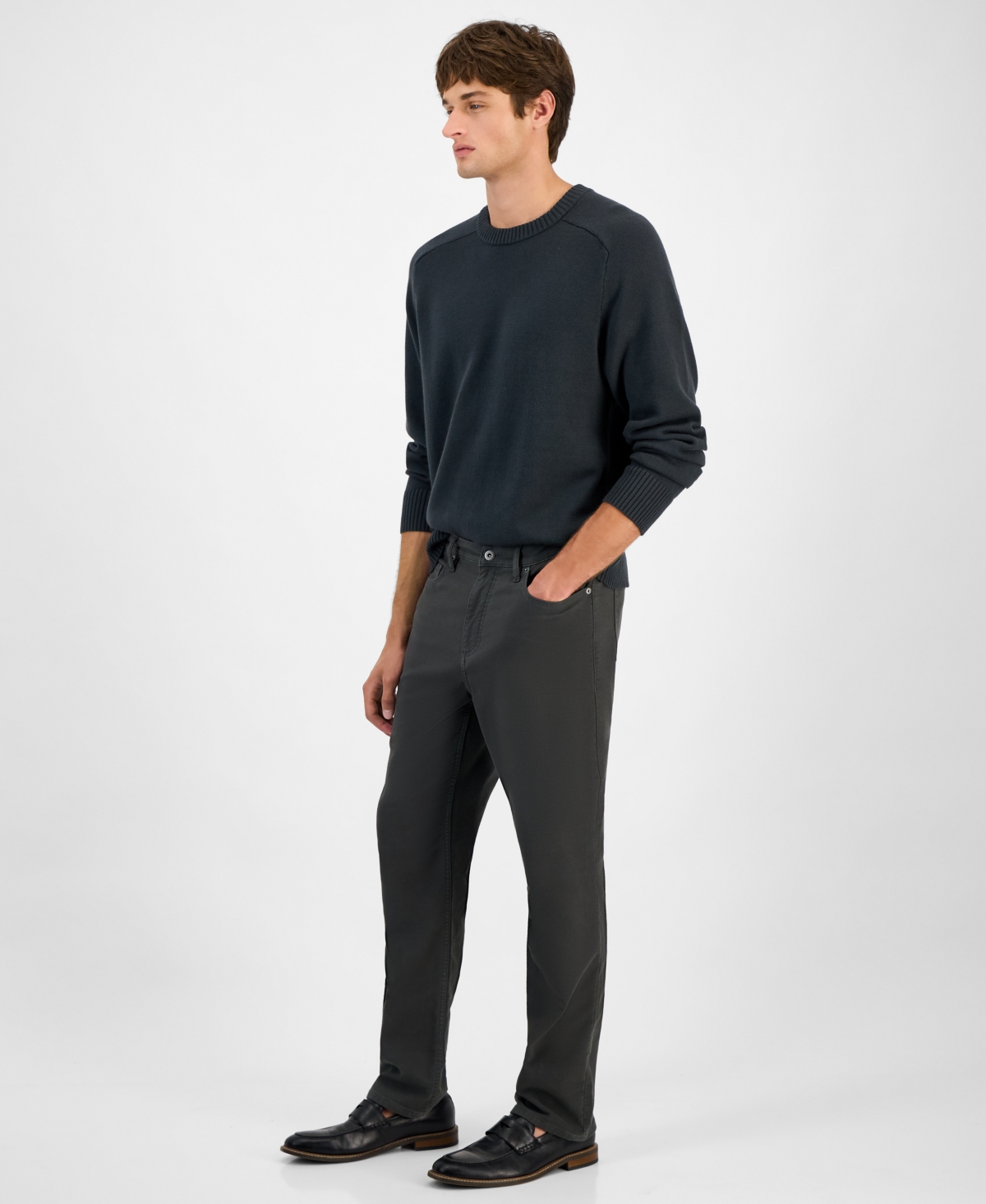 Sun + Stone Men's Straight-fit Pants, Macy's Exclusive In Black