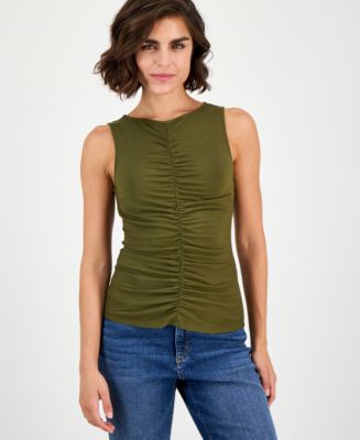 I.N.C. International Concepts Women's Ruched Sleeveless Top, Macy's ...