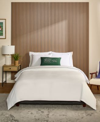 Lacoste Tiebreak Cotton 3-Pc. Duvet Cover Set, Full/Queen