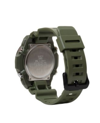 Men's Analog Green Resin Watch, 52.5mm