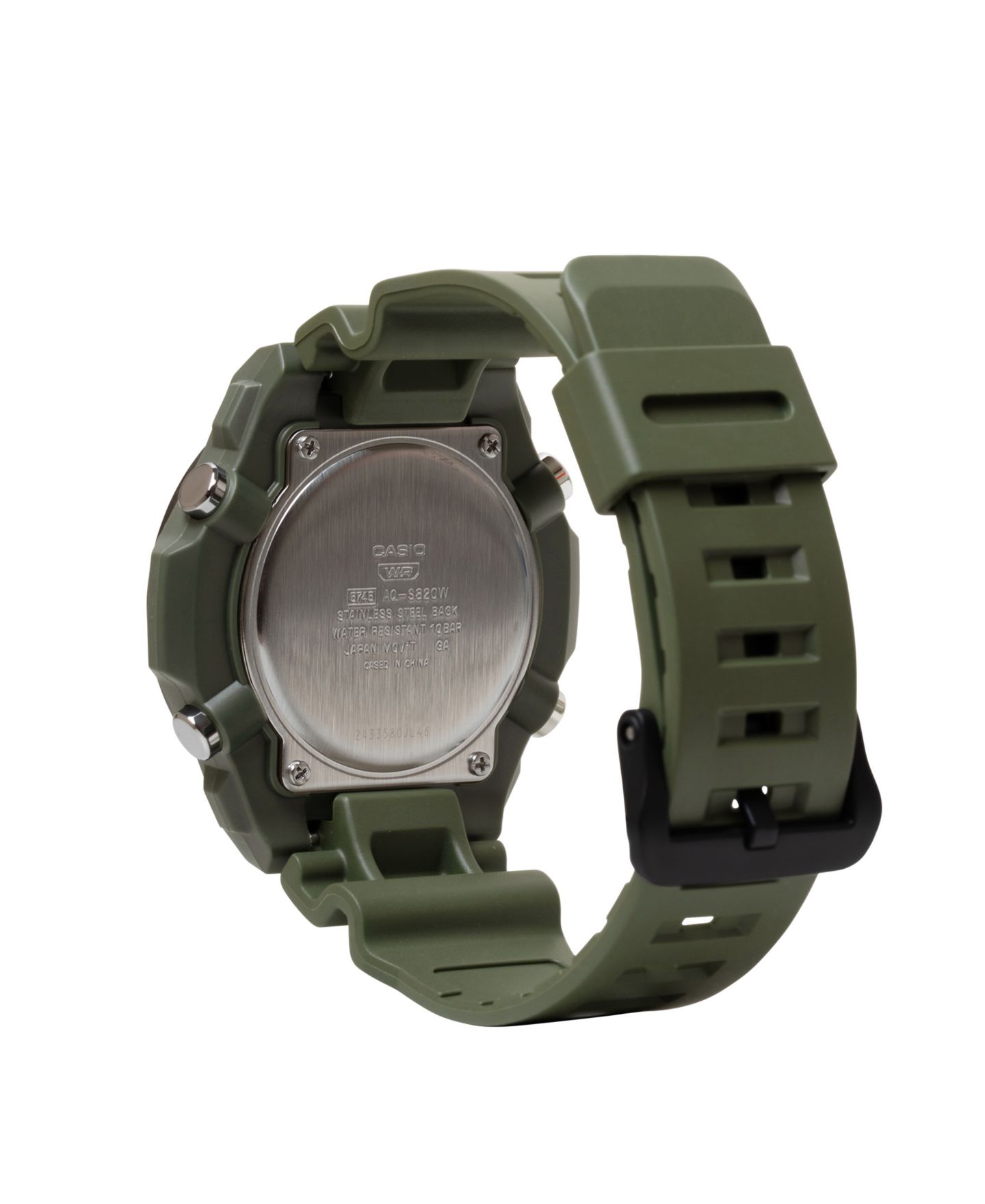 Мужские часы Casio Analog Green Resin Watch, 52.5mm — фото 3