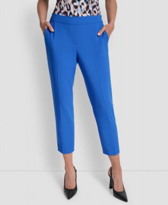DKNY - Women's Mid-Rise Straight-Leg Ankle Pants