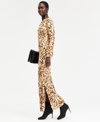 Women's Printed Cross-Neck Maxi Dress, Macy's Exclusive 