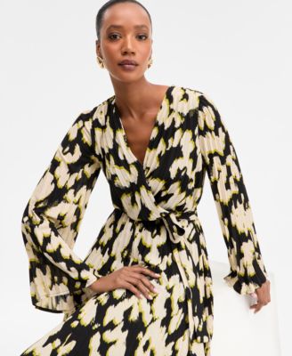 Women's Printed Surplice-Neck Maxi Dress, Macy's Exclusive