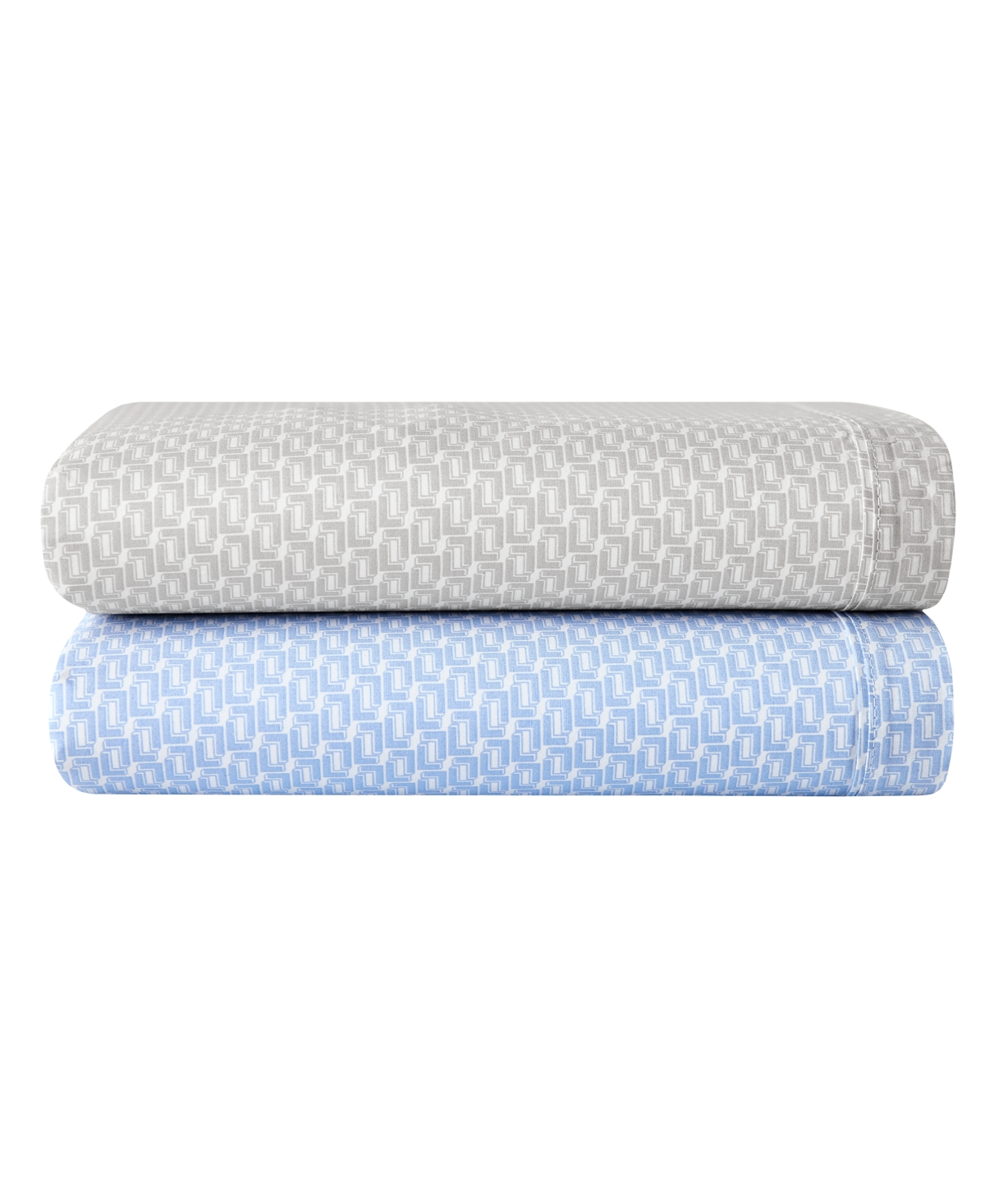 Lacoste Mini Geo Logo 200-Thread Count Cotton -Pc. Sheet Set