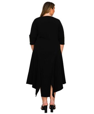 Plus Size Vida Split Hem Dress