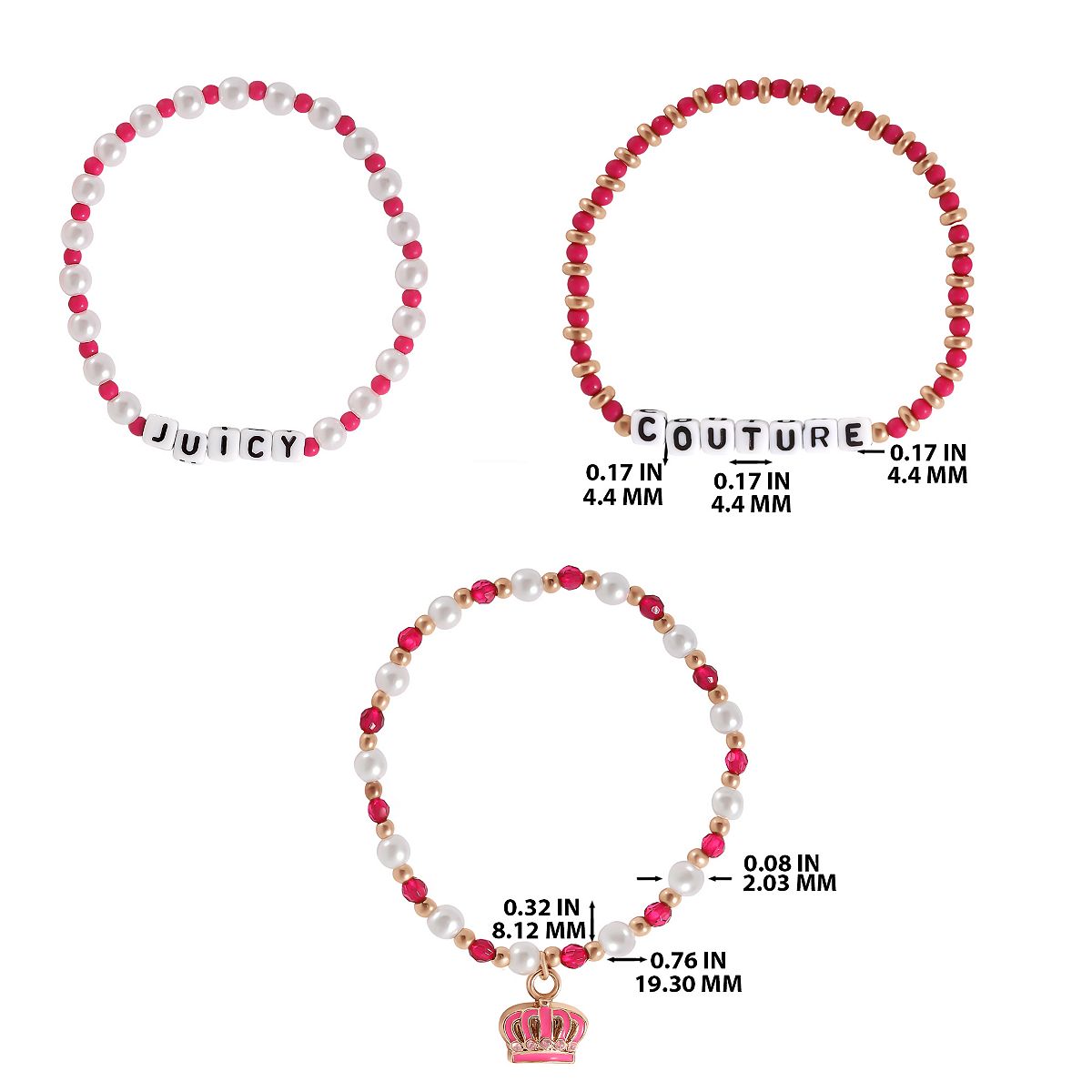 Juicy Couture Kids 크라운 참 비즈 쥬얼리