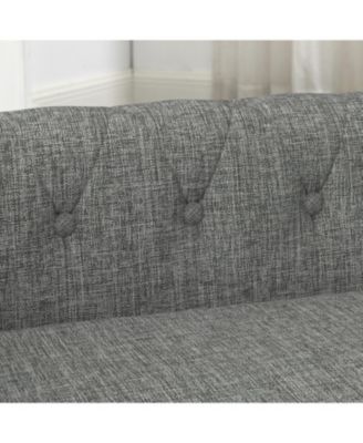 Elegant Linen Dog Sofa Bed - Light Grey