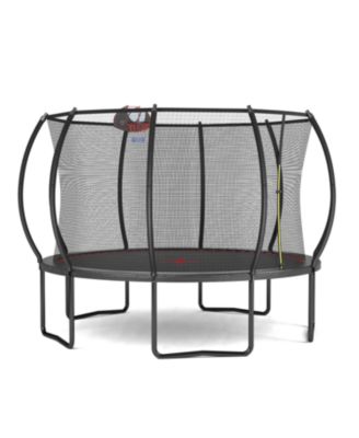 12FT trampoline Pumpkin- Black Red