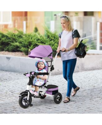 Toddler 5-in-1 Folding Trike 1-5 Years Old w/ Safety Harness Storage