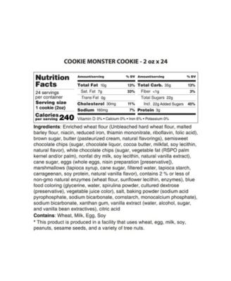 Cookie Monster Cookies Gift Box, 24 Cookies