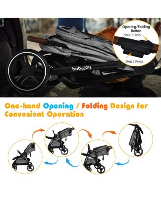 High Landscape Baby Stroller Pushchair with Expandable & Footmuff Canopy 20 lbs. 0-3 Years