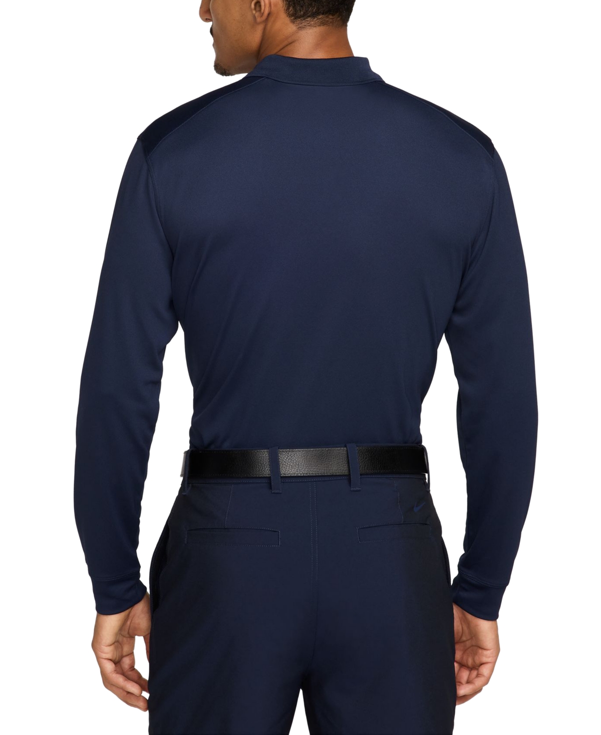 Nike Men's Victory Dri-fit Long Sleeve Golf Polo Shirt In Blue